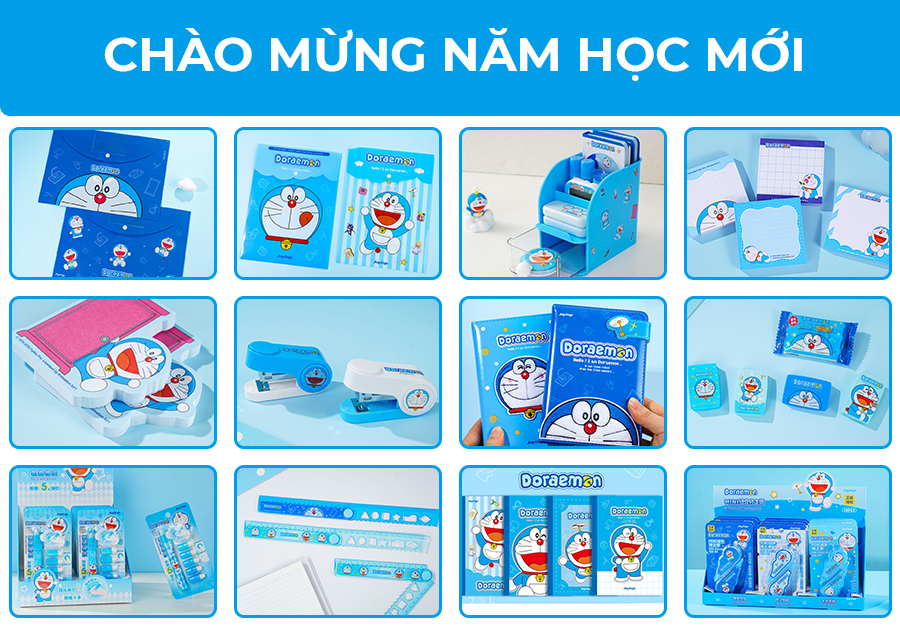 văn phòng phẩm, đồ dùng học tập Doraemon